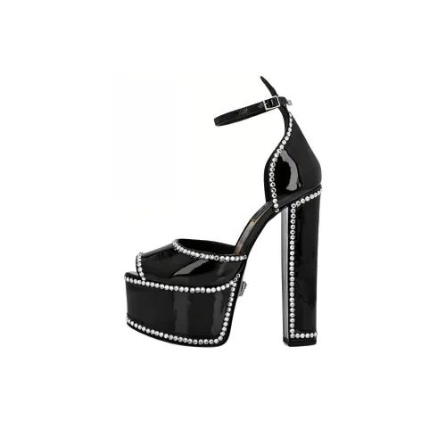 PHILIPP PLEIN Crystal embellished Heeled Platform gaia