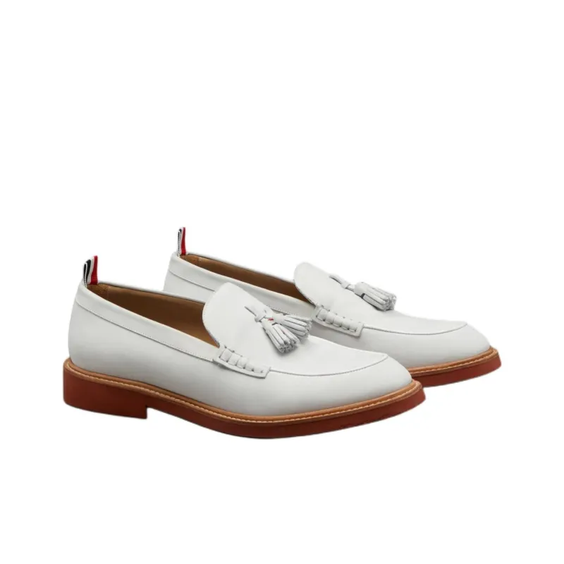 THOM BROWNE Tasselled Leather Loafers-2