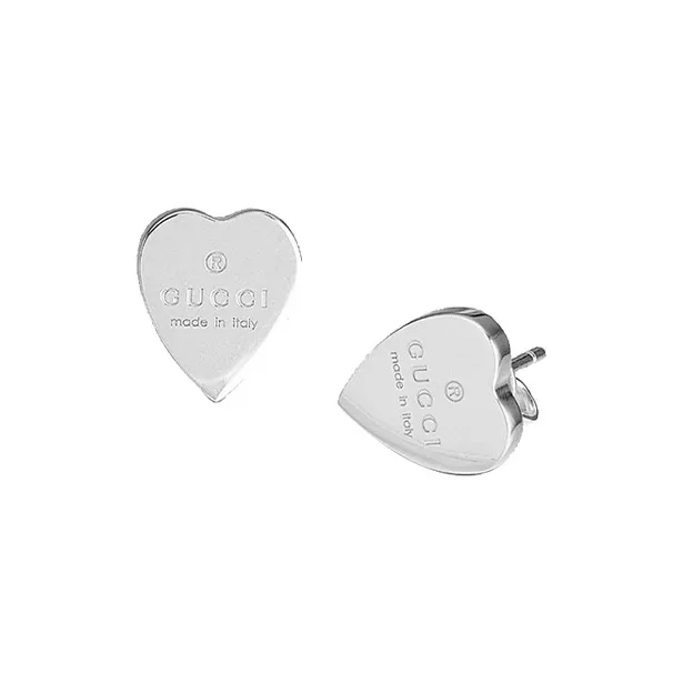 GUCCI 2010 Heart Stud Earrings-1