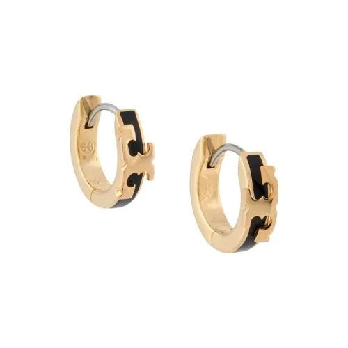 TORY BURCH Stud Earrings Women's Black/Gold