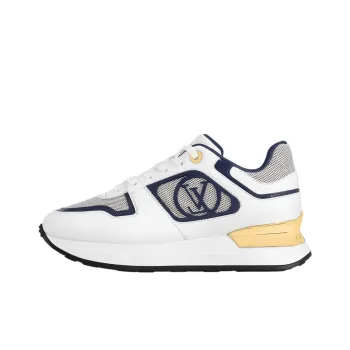 LOUIS VUITTON Run Away Abrasion-Resistant Low-Top Casual Shoes Women's White Black