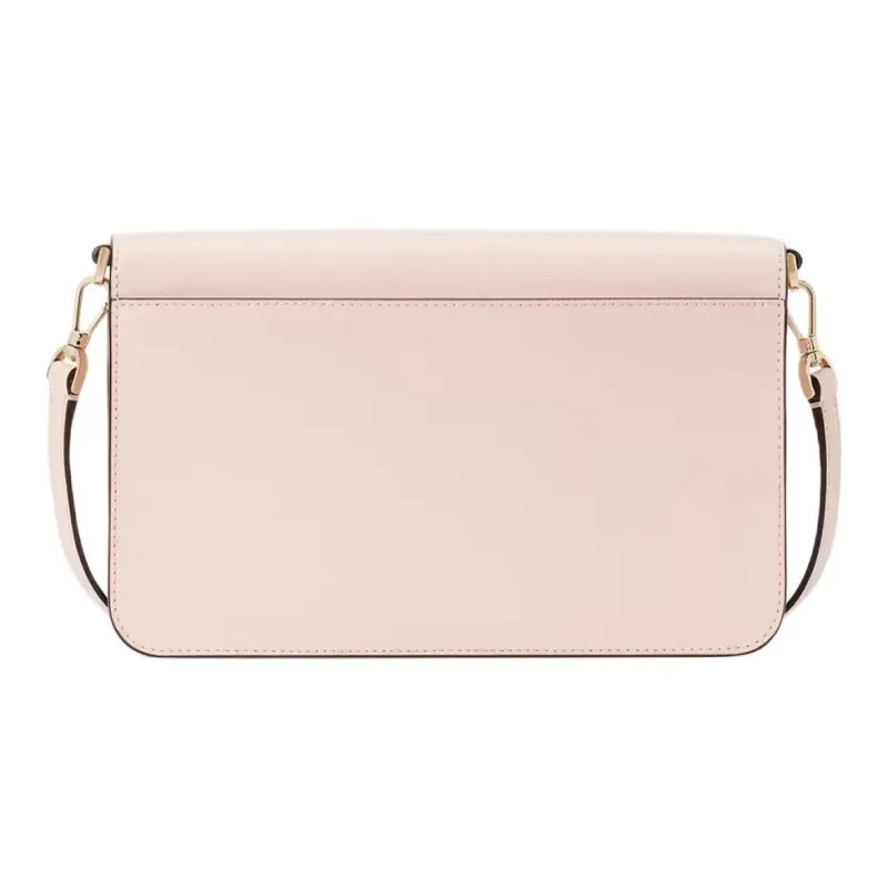 Kate Spade Saffiano Leather Shoulder Bag, Crossbody Bag Women's Conch Pink-2