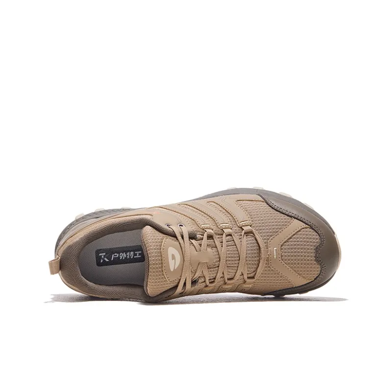 HOT POTATO Cushioning Support Lightweight Breathable Slip Resistant Low Top Hiking Trekking Shoes Unisex Brown-2