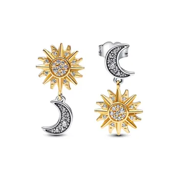 Pandora 925 Sterling Silver Stud Earrings Women's Silver