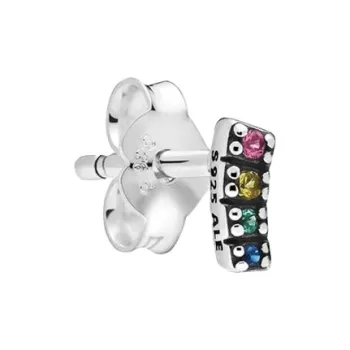 Pandora Stud Earrings Women's Silvery White