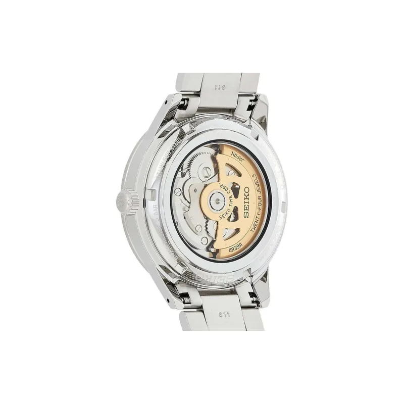 SEIKO Automatic Mechanical Movement Stainless Steel Strap Watch Men's Watch White Dial SARY189-2