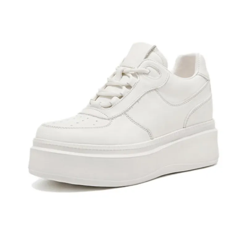 SENSE 1991 Anti-Slip Wear-Resistant Lightweight Breathable Low-Top Skateboard Shoes Unisex White-4