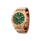 Rose Steel Band Rose Green Dial