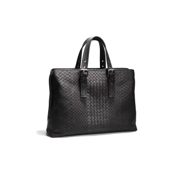 CMLZIUA Top Grain Cow Leather Handbag Regular Unisex Black