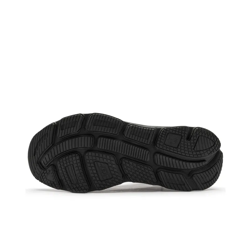 QIAODAN Omiya Cushioning, Abrasion Resistant, Height Increasing Rebound Low Top Running Shoes Men's Black Shark Gray-4