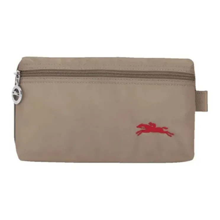LONGCHAMP Le Pliage Club Polyamide Canvas Canvas Bag Clutches Unisex Brown-0