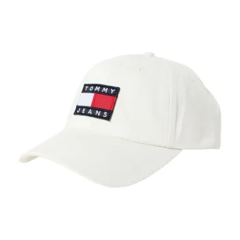 Tommy Hilfiger Cotton Baseball Caps Women's Ecru