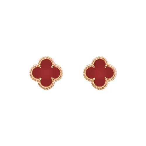 Van Cleef & Arpels Women Alhambra Four Leaf Lucky Series Ear Stud