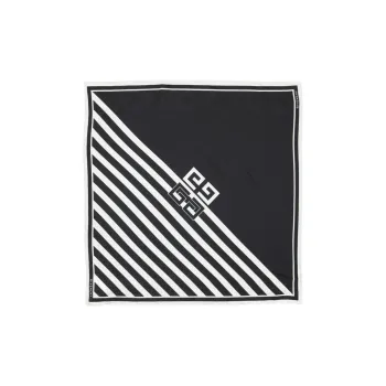 Givenchy 4G Striped Silk Scarf