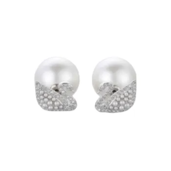 Swarovski Artificial Crystal Stud Earrings Women's