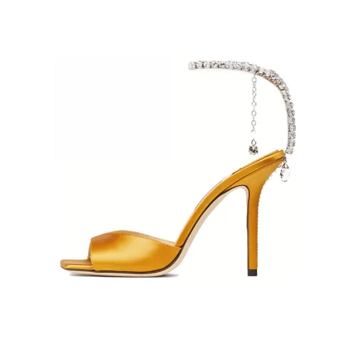 Jimmy Choo Saeda 100mm Crystal-embellishment Sandals