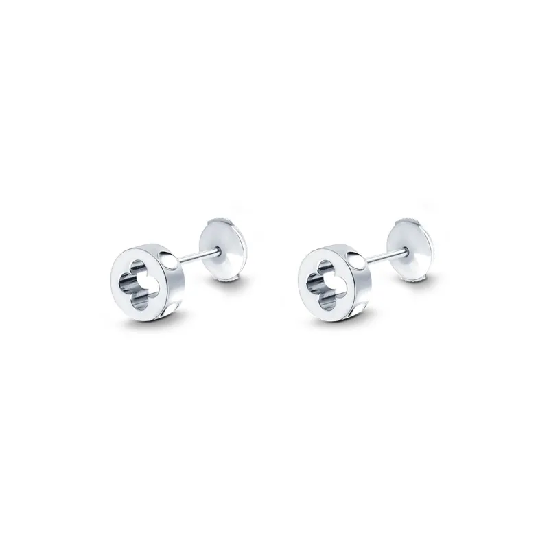 LOUIS VUITTON Empreinte Ear Studs White Gold-0