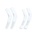 White Round-Toe+White Finger Sleeves