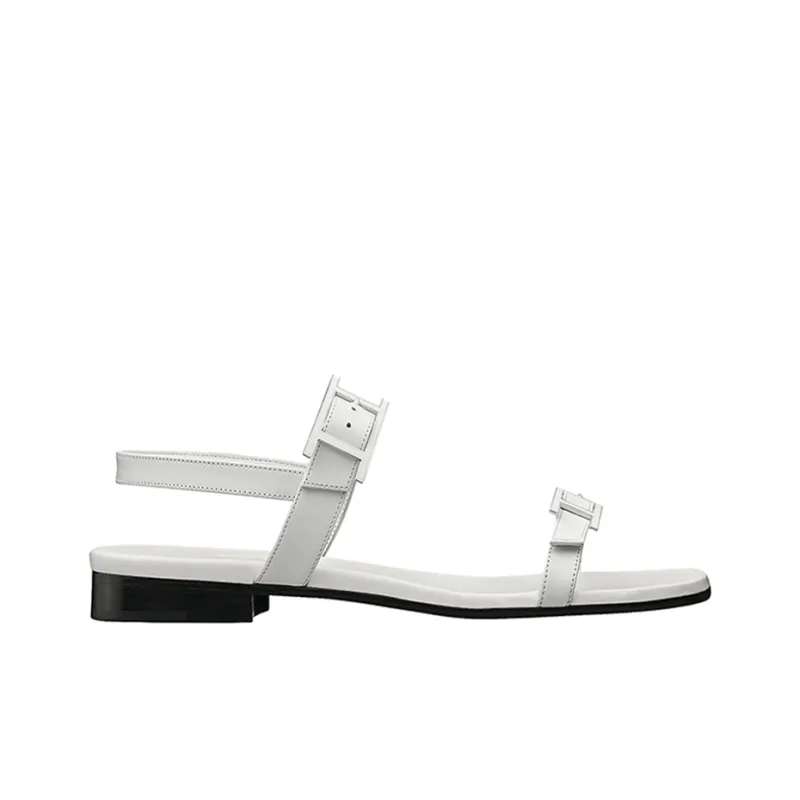 HERMES Hapi Strap Sandals Women's White-1