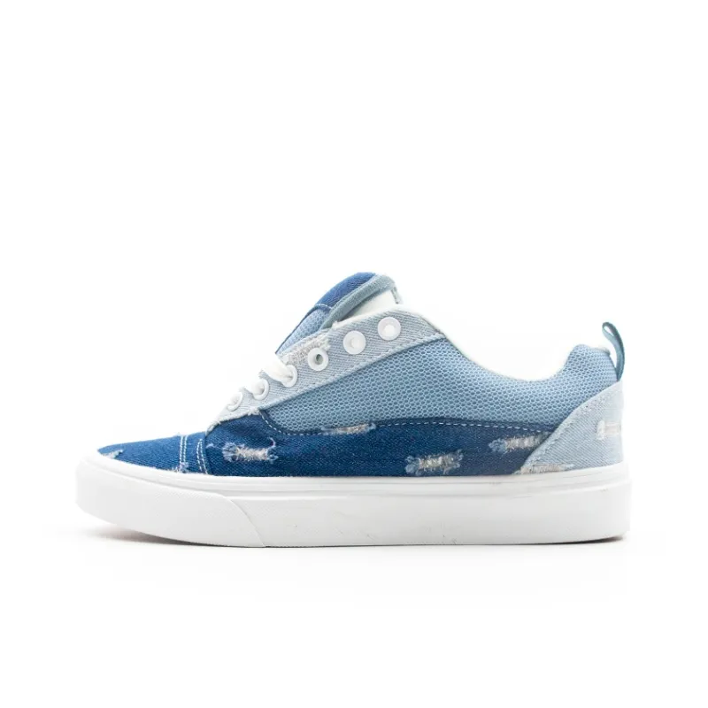 I'm Shopping Anti Slip Wear Resistant Low Top Skateboard Shoes Unisex Dark Blue-0