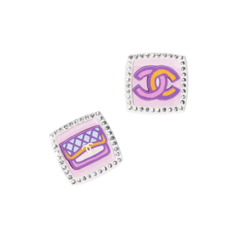CHANEL Stud Earrings Women's-0