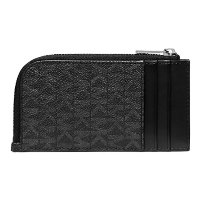 MICHAEL KORS Canvas Wallets Card Holders Men's Black-1