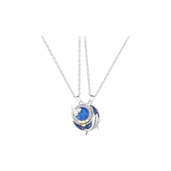 Muyan Alloy Cloud Dream Butterfly Whale Necklace Unisex