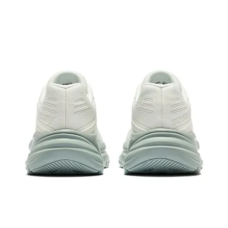 Saucony Cushioned Wear Resistant Breathable Low Top Casual Running Shoes Men's White-3