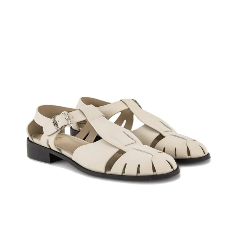 SAM EDELMAN Roman Sandals Women's Ecru-3