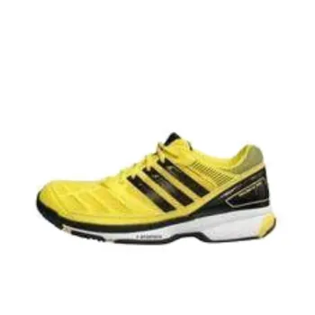 Adidas Cushioning Wear Resistant Low Top Badminton Shoes Men's Yellow Black