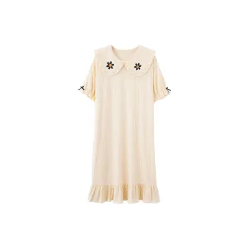 Lan Miao LAMIU Nightgown Women's Apricot