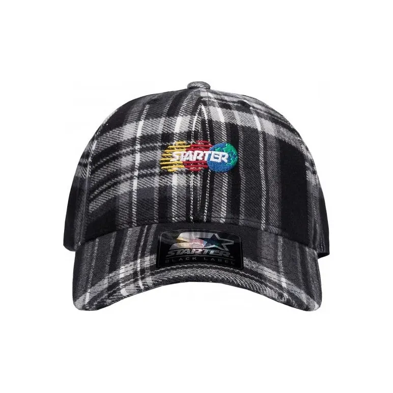 STARTER Cotton Baseball Caps Unisex Black White-0