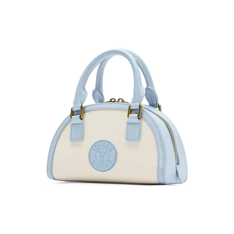 Staccato Fabric With Cow Leather Minimalist Style, Elegant And Large Capacity Crossbody Handbag Regular Women's-5
