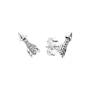 Pandora Stud Earrings Women's Silver