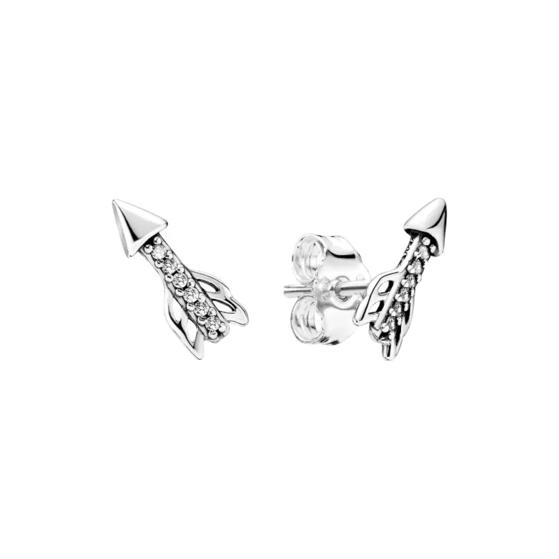 Pandora 925 Sterling Silver Stud Earrings Women's-0