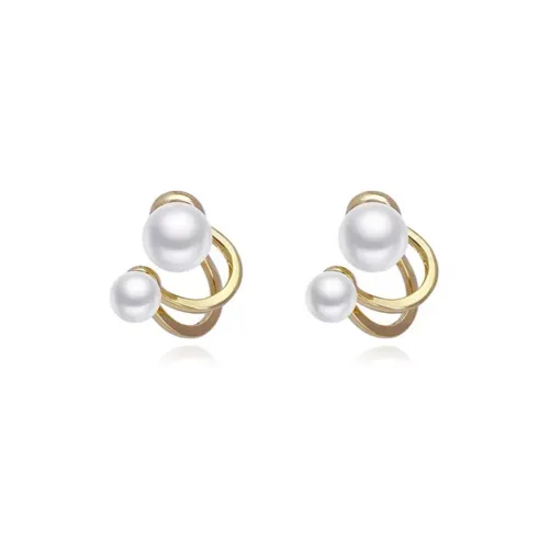 CARLHEIM Stud Earrings Women's Gold