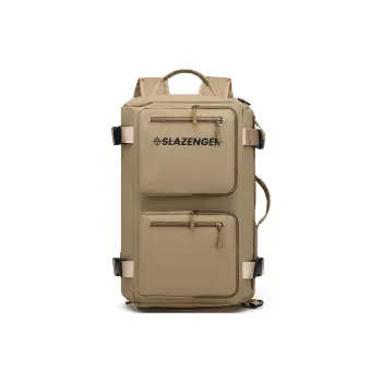Slazenger Oxford One Shoulder Portable Crossbody Backpack Regular Unisex Black/Khaki