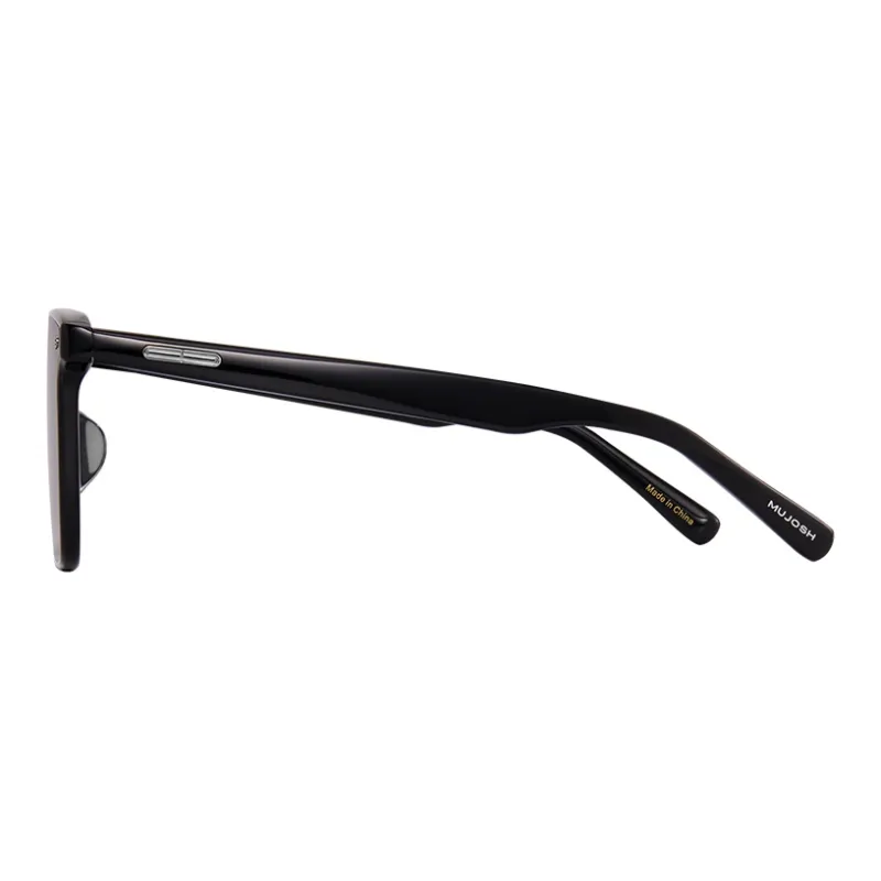 MUJOSH Astral Series Square Oversized Frame Plate Sunglasses With UV Protection And Flat Lenses Unisex-3