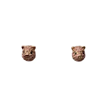 Kate Spade Glass Cubic Zirconia Titanium Rod Stud Earrings Women's Pink