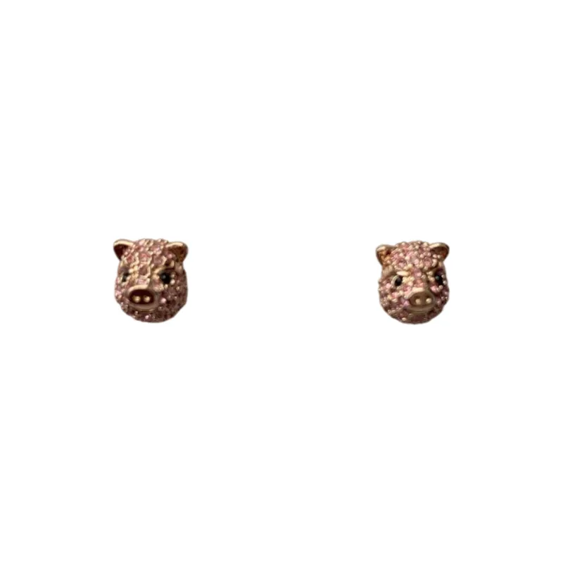 Kate Spade Glass Cubic Zirconia Titanium Rod Stud Earrings Women's Pink-0