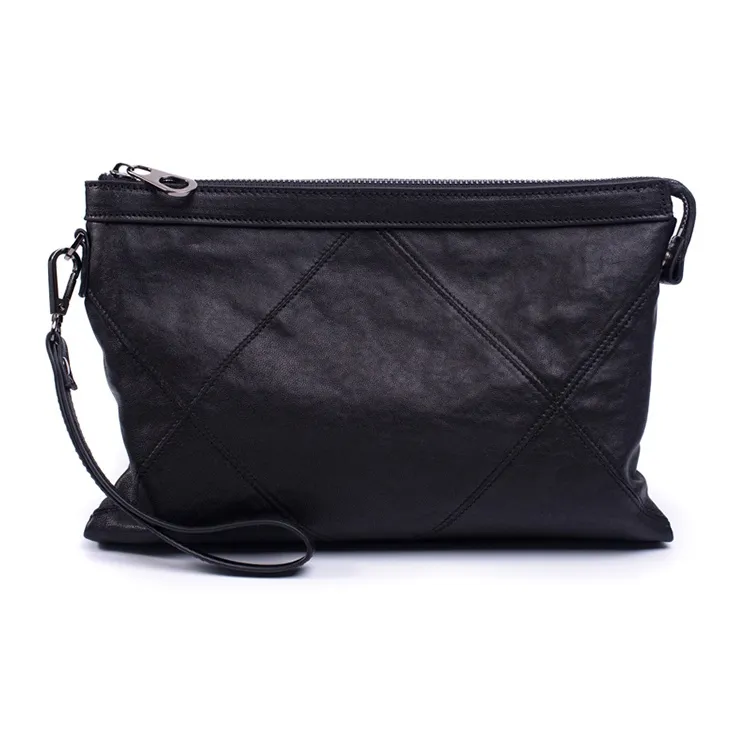 DOSRFINI Sheepskin Clutch Regular Men's Black-0
