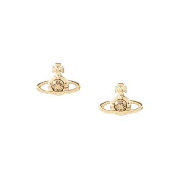 Vivienne Westwood Brass Stud Earrings Women's Gold