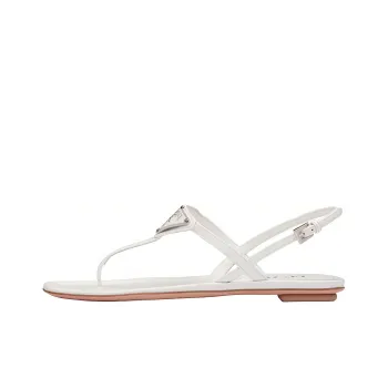 PRADA Cross Strap Sandals 'White' Women's