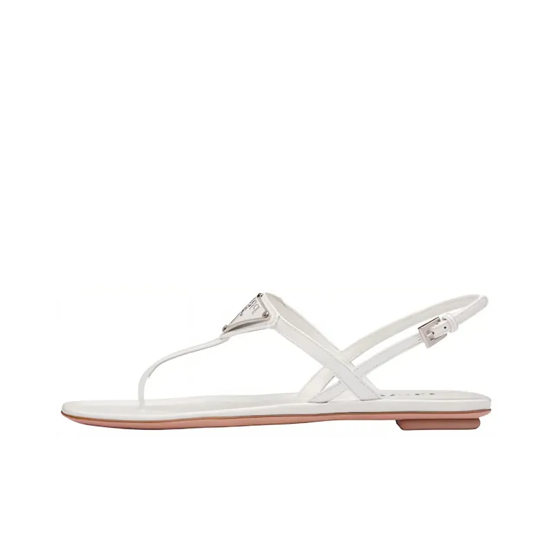 PRADA Cross Strap Sandals 'White' Women's-0