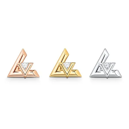 LOUIS VUITTON Lv Volt One Stud Yellow Gold And Diamond Per Unit-2