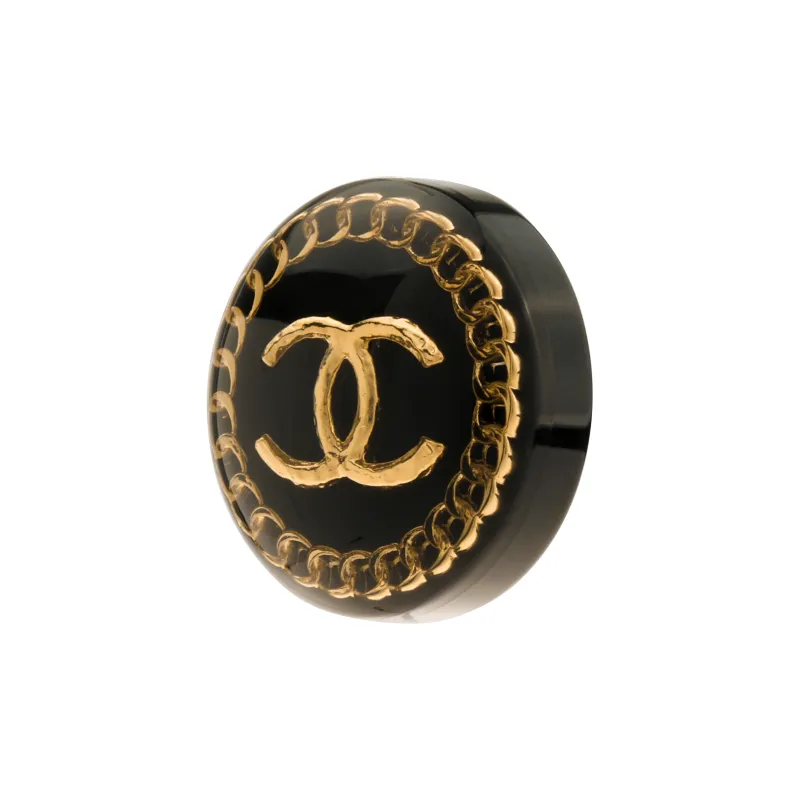 CHANEL 2022 Cc Button Earrings-1