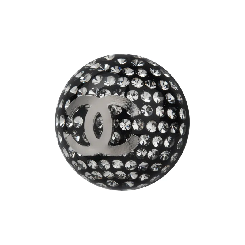 CHANEL Round Plastic Cc Earrings-1