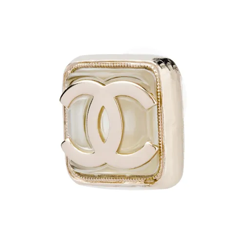 CHANEL Stud Earrings Women's Gold