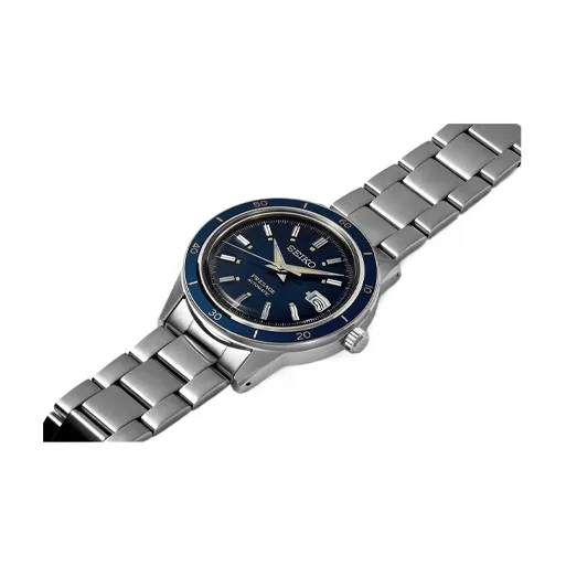 SEIKO Presage Series Automatic Mechanical Movement Stainless Steel Strap Watch Men's Watches Blue Dial SRPG05J1-1