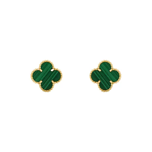 Van Cleef & Arpels Alhambra Four Leaf Lucky Series Stud Earrings Women's